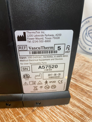 Picture of Thermotek VascuTherm 5 Thermal and Compression Therapy label