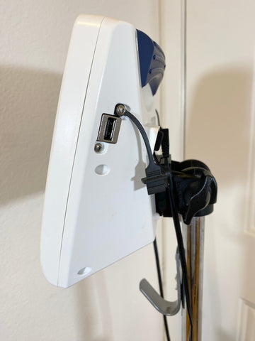 GlideScope medical device side monitor view