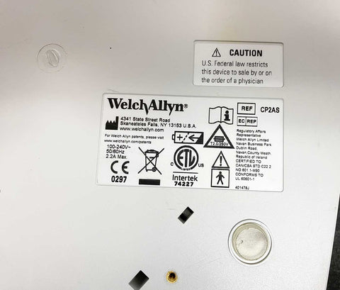 Picture of the label for Welch Allyn CP200 Interpretive ECG with Spirometry EKG