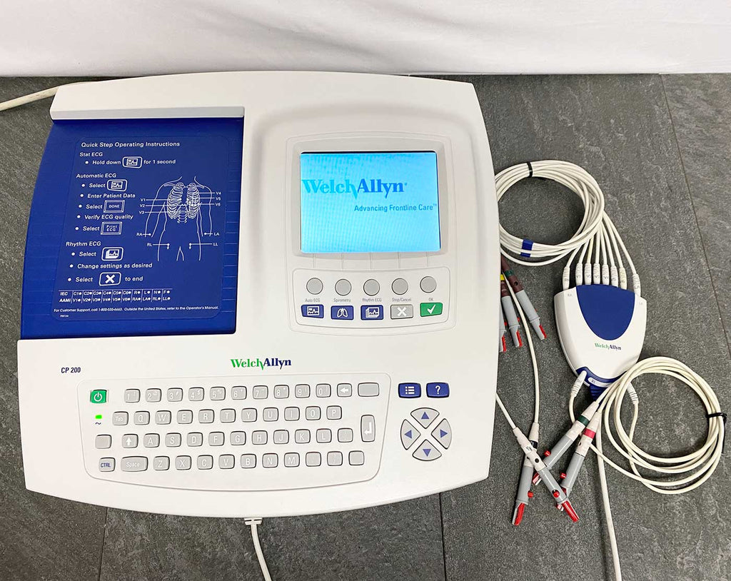 Front picture of the Welch Allyn CP200 Interpretive ECG with Spirometry EKG
