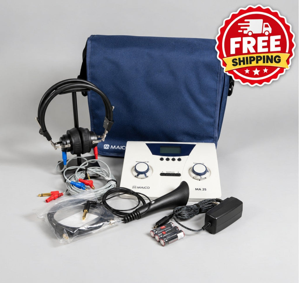Maico MA25 Portable Screening Audiometer w/ NEW Calibration Certificate