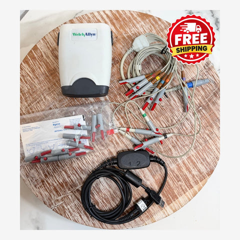 Welch Allyn SE-PRO-600 CardioPerfect ECG EKG Recorder 10-Lead Cable USB