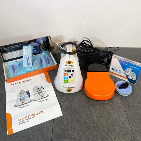 Picture of the AMD Picasso Lite 2014 Dental Laser Unit Oral Tissue Surgery Ablation System with a foot pedal, training software and accessories 