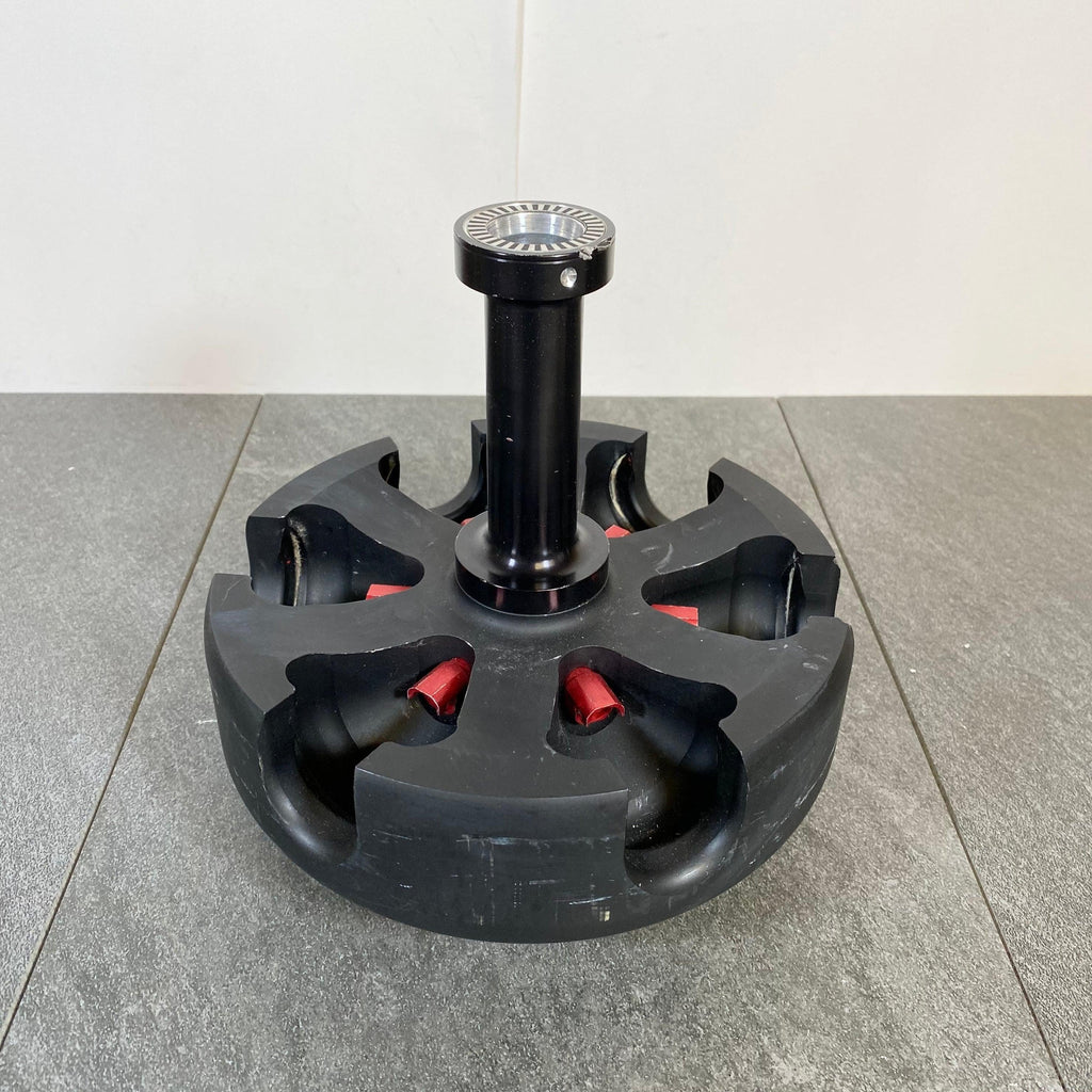 Front picture of the Beckman SW 28 Centrifuge Rotor Carriage 6 Positions Class C,D,F,G,H 28,000 RPM