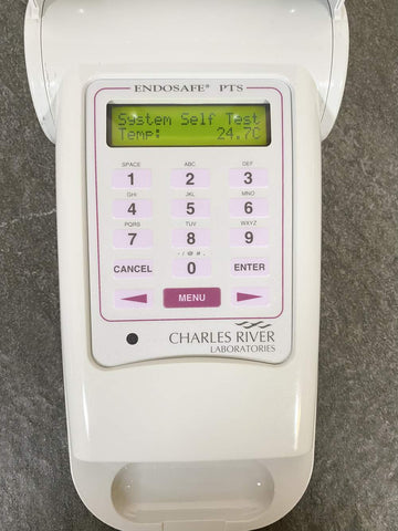 Picture of the screen for Charles River Laboratories Endosafe PTS Reader Portable Endotoxin Tester Lab