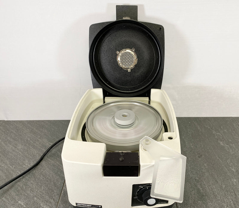Picture of the Rotor that is spinning inside a Clay Adams AutoCrit Ultra3 Centrifuge