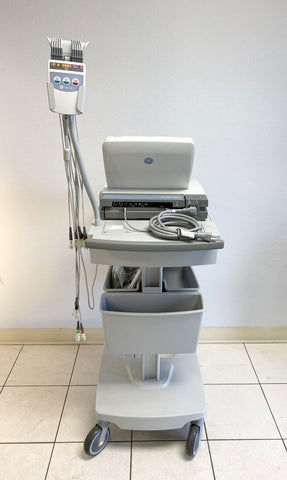 Back picture for GE Mac 5500HD EKG Machine with Rolling Cart