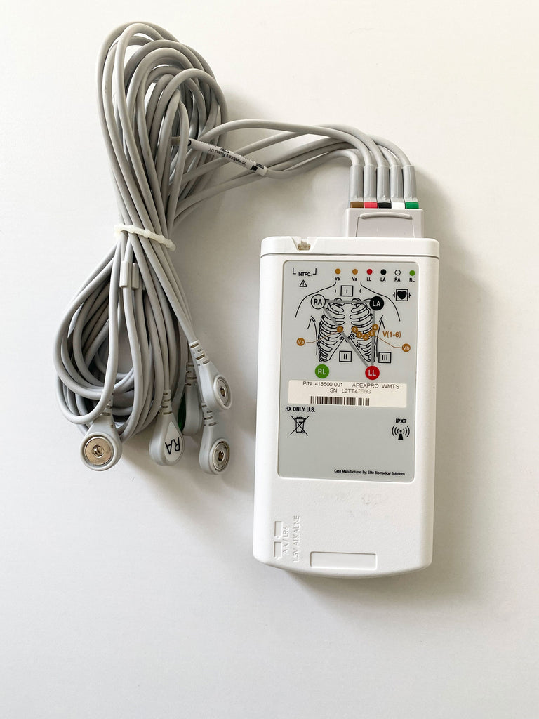 Picture of the GE Pro ECG Telemetry Transmitter With Leads