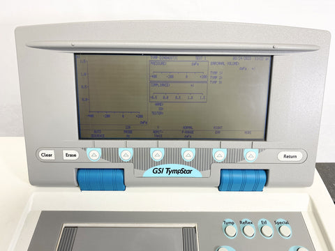 Picture of the screen for Grason Stadler GSI 2000-97 GSI TympStar Middle Ear Analyzer