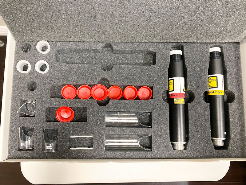 Picture of the handpieces for Lumenis PiQo4 Laser Tattoo Removal