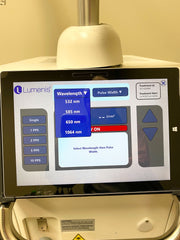 Picture of the screen for Lumenis PiQo4 Laser Tattoo Removal