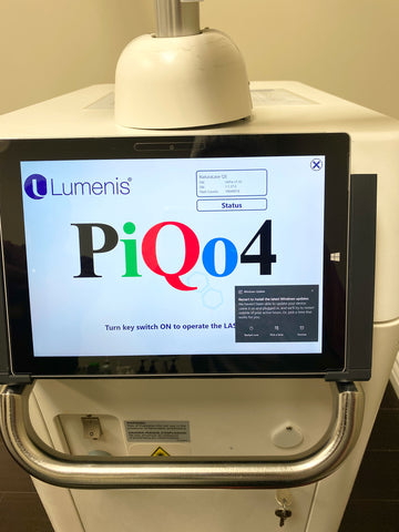 Picture of the screen for Lumenis PiQo4 Laser Tattoo Removal