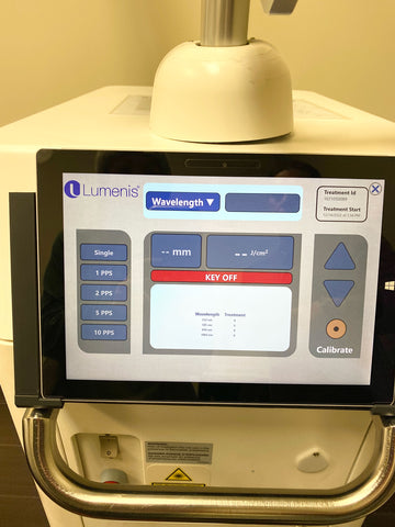 Picture of the screen for Lumenis PiQo4 Laser Tattoo Removal