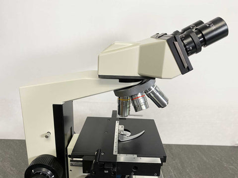 Side picture of the Meiji ML2000 Binocular Compound Phase Contrast Laboratory Microscope