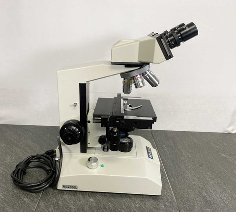 Meiji ML2000 Binocular Compound Phase Contrast Laboratory Microscope ...