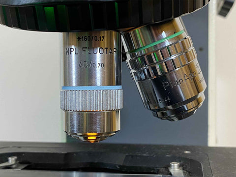 Nikon Microphot-SA Microscope, With a Power Supply, Scopeled and Accessories