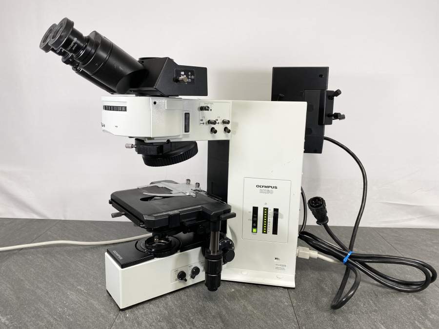 Side picture for Olympus BX60 F5 Microscope w Mercury Lamp U-ULS100 HG and U-LH100