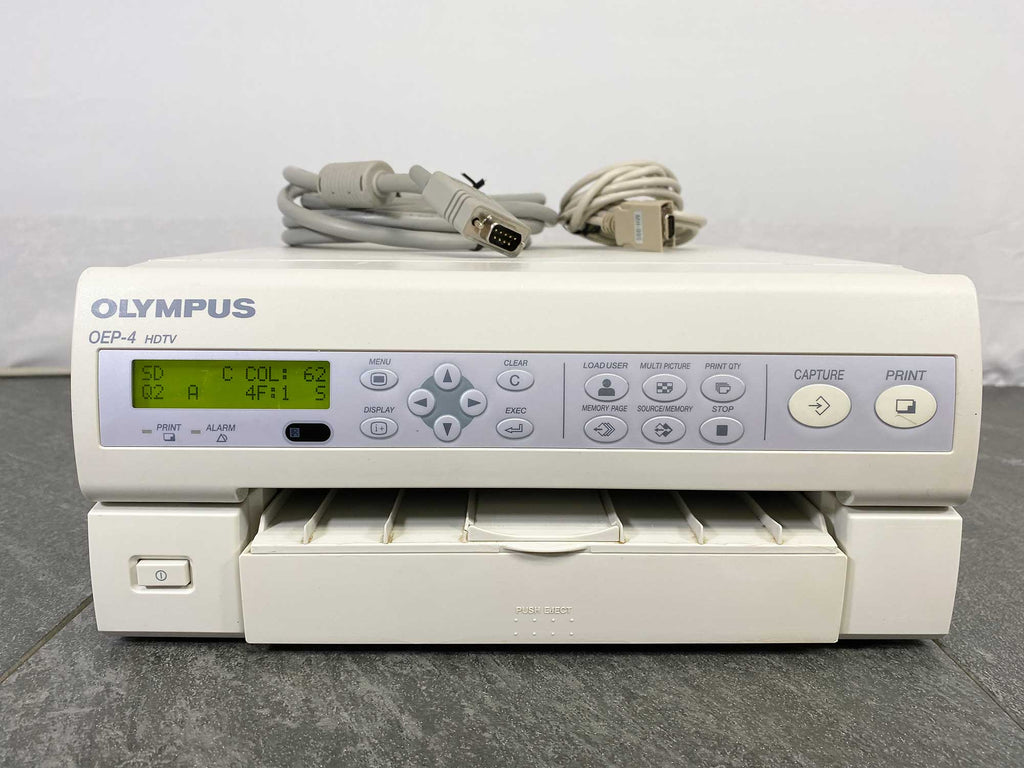 Front picture for Olympus OEP-4 HDTV Color Printer w/Olympus MH-984 Video Cable & MH-995 Cable