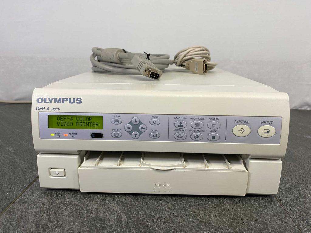 Front picture for Olympus OEP-4 HDTV Color Printer w/Olympus MH-984 Video Cable & MH-995 Cable