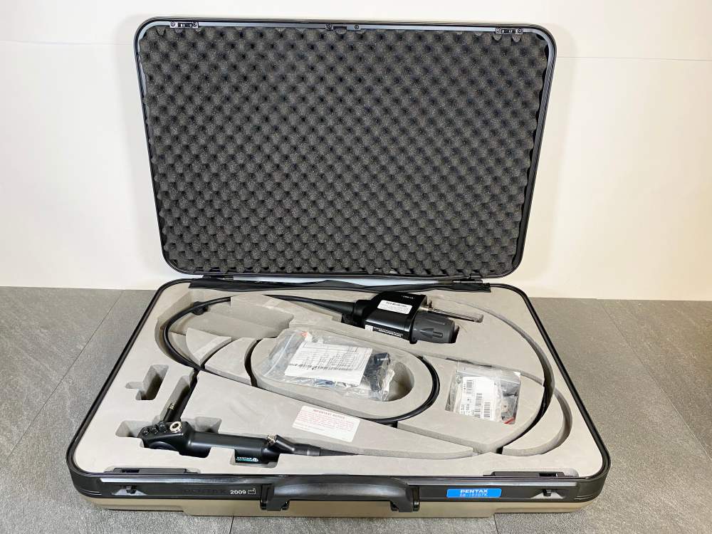 Picture of the Pentax EB-1970TK Therapeutic Bronchoscope Endoscopy Endoscope inside a case