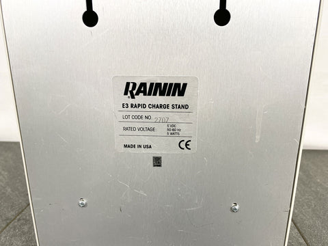 Picture of the label for Rainin E3 Rapid Charge Stand 