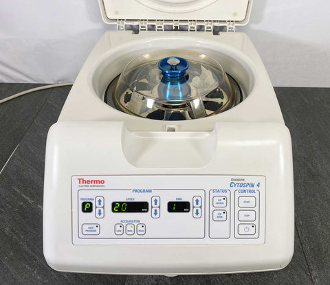 Front picture for Thermo Scientific Cytospin 4 Centrifuge and Rotor with lid open 