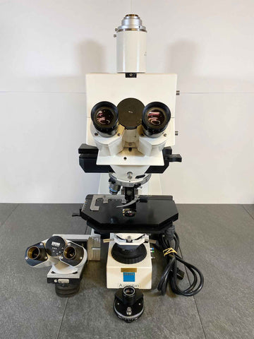Microscope Headpiece Zeiss Axioplan Fluorescent Microscope w/ extra Optical Binocular – One ...